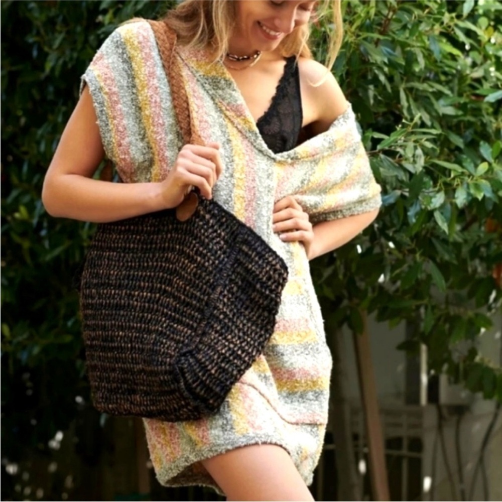 Free People Baja Poncho Tunic Top Dress